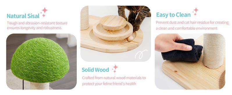 Sisal rope scratching post toy