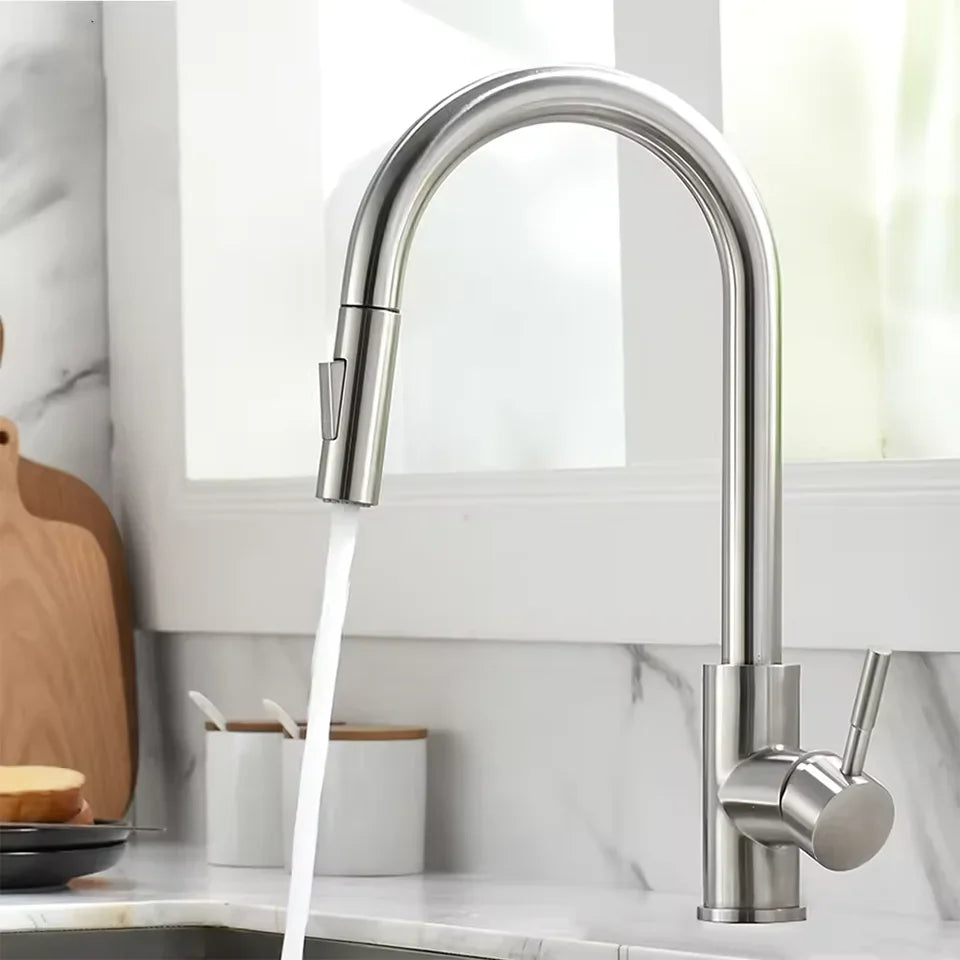 Sleek Black Kitchen Tap
