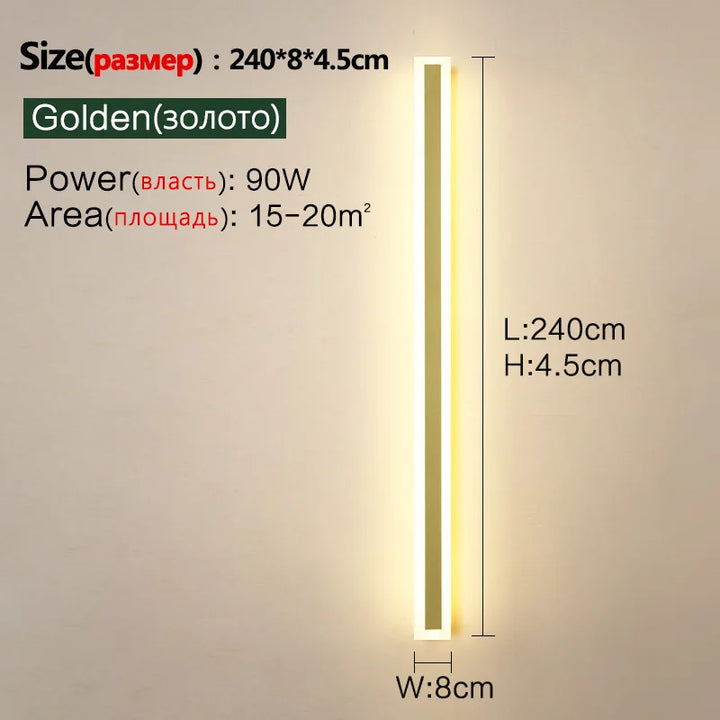Sleek outdoor wall light for modern gardens
