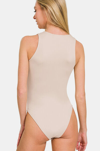 Sleeveless Padded Zenana Bodysuit