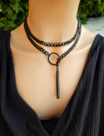 Slipchain Necklace Heart Jewelry