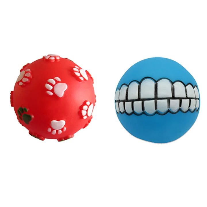 Small Dog Chewable Squeaky Toy Ball