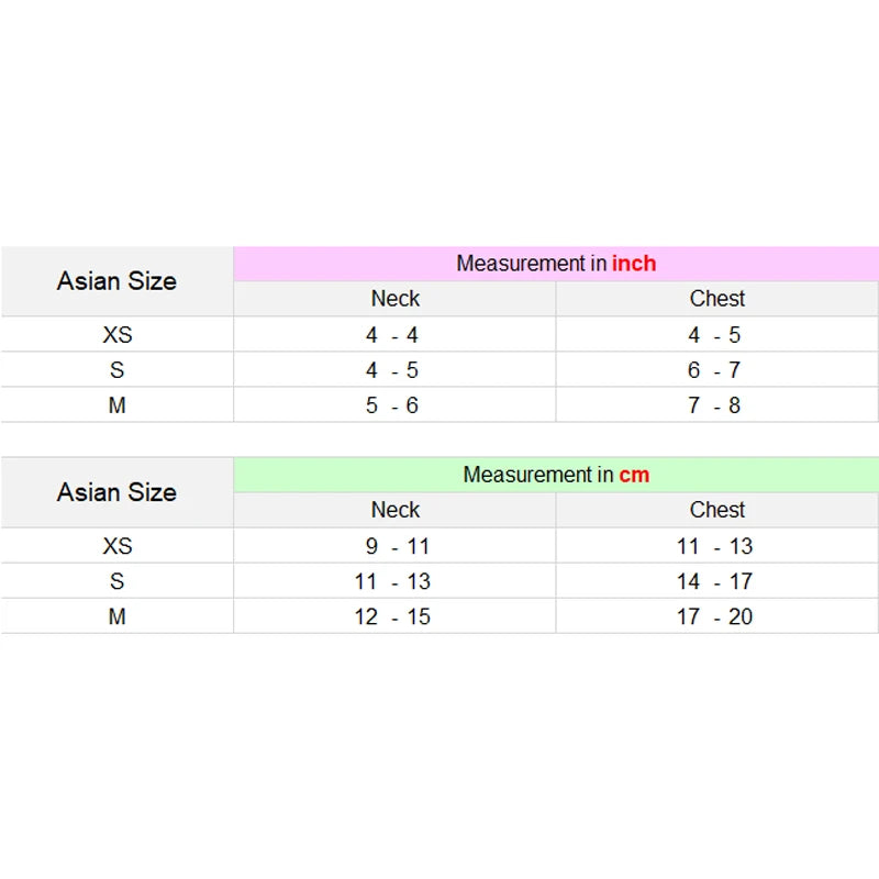 Small Pet Harness with Bowtie for Hamsters product size information 