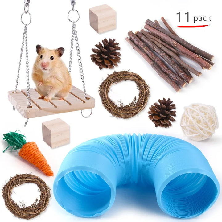 Small Pets Play Set with Wooden Supplies