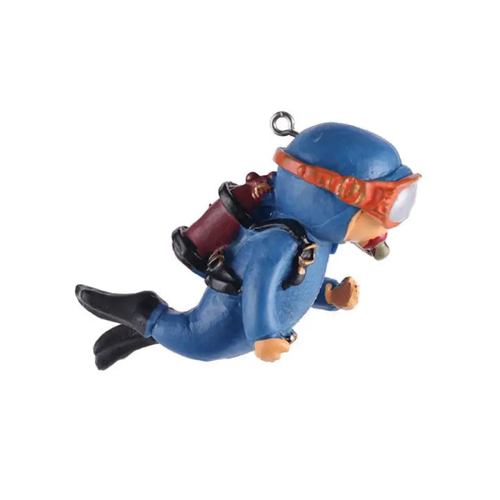 Small frogman figure for aquarium