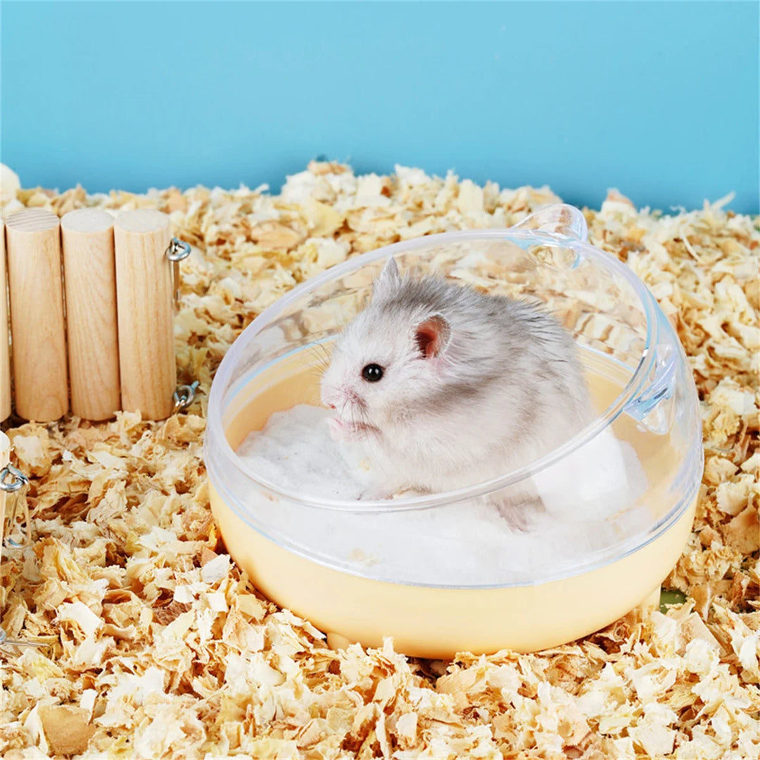 Small pet transparent bathroom container