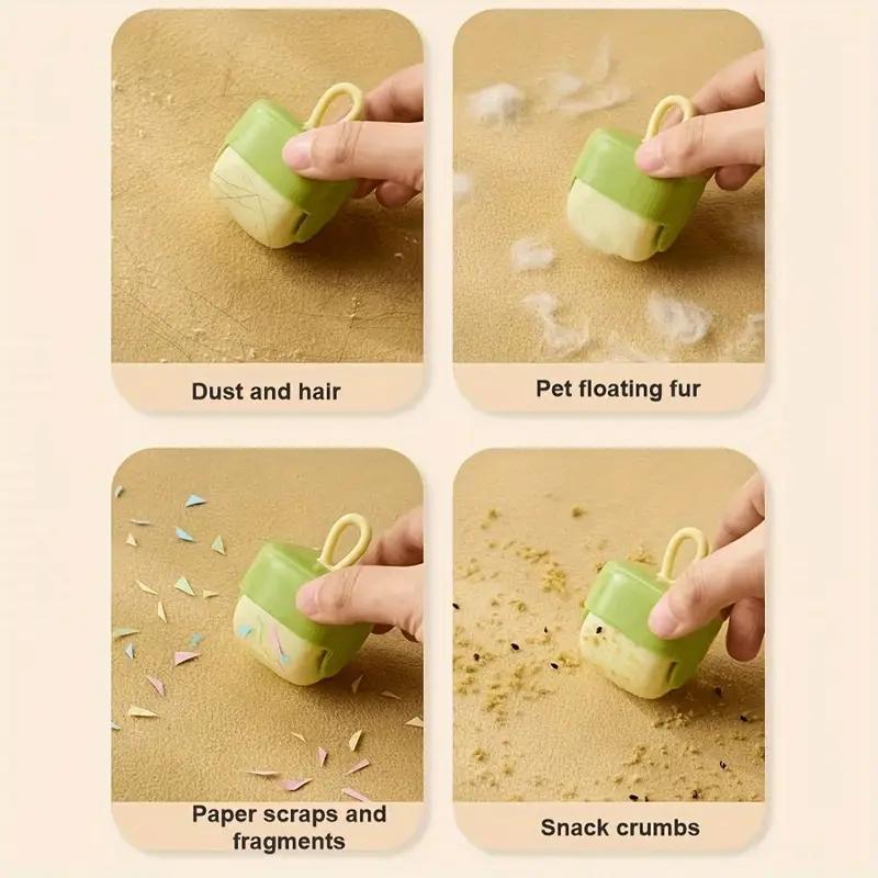 Small plastic hair remover for carpets