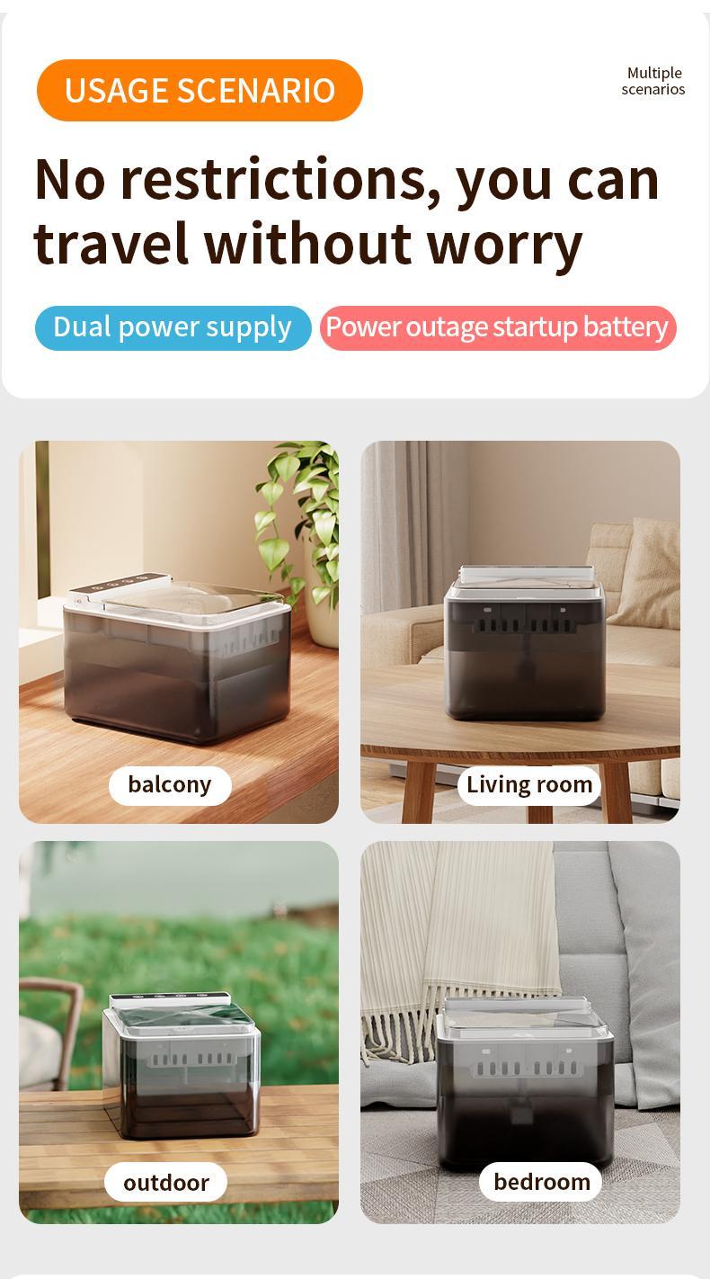 Smart induction cat fountain battery operated and quiet