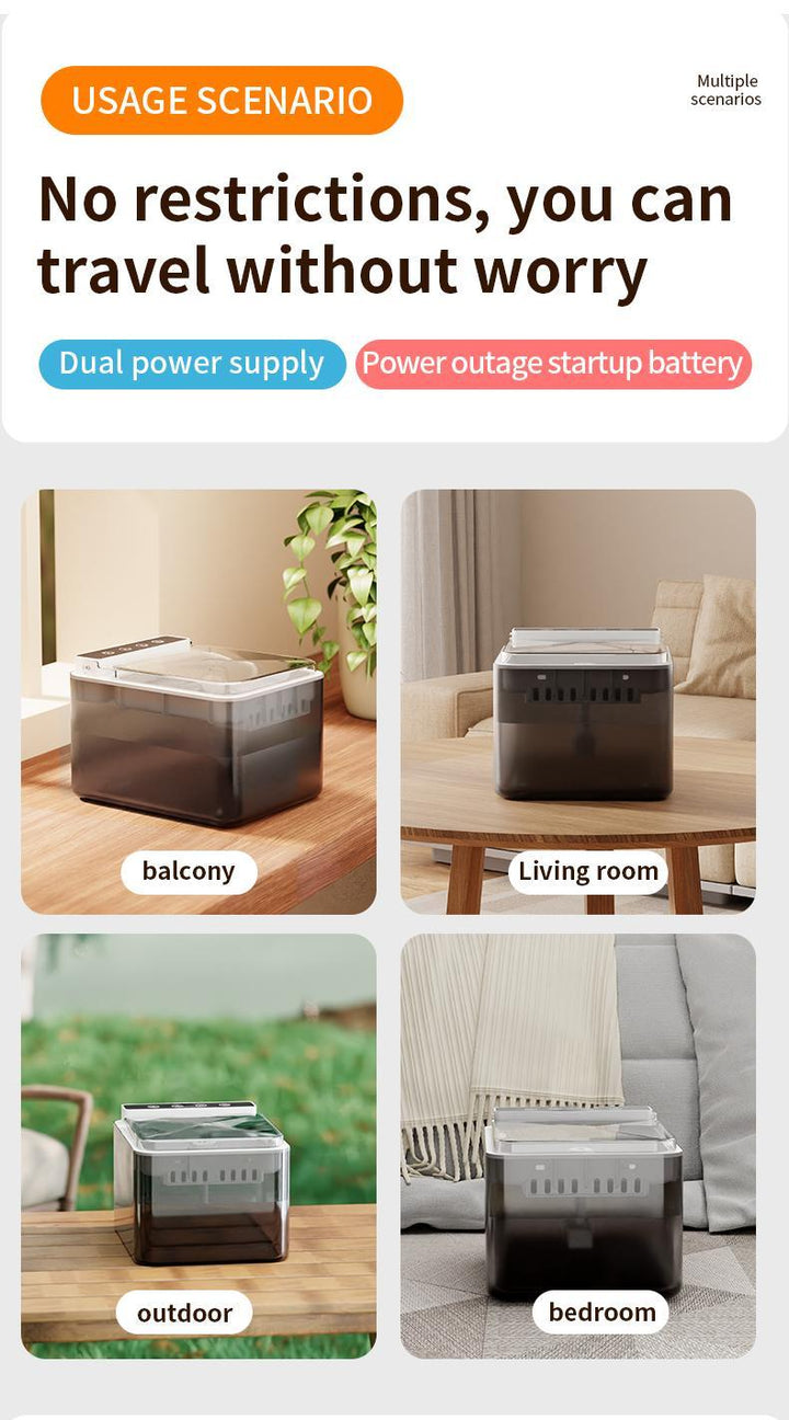 Smart induction cat fountain battery operated and quiet