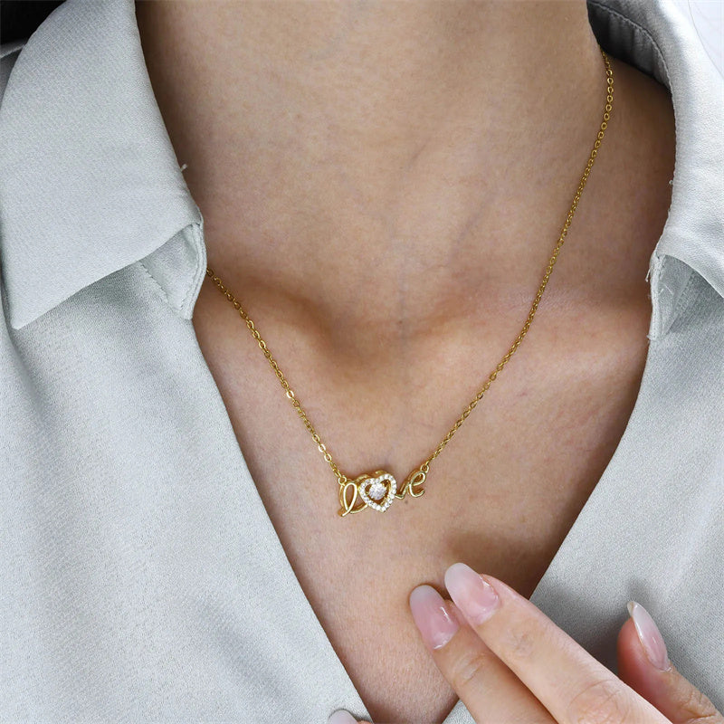 Smart love necklace clavicle chain