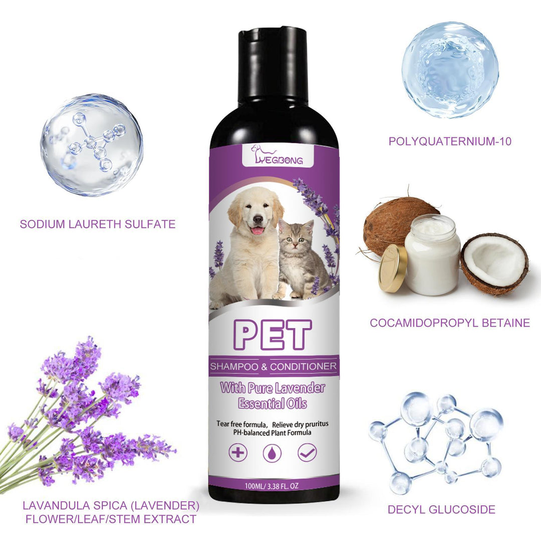 Smooth untangled pet hair shampoo