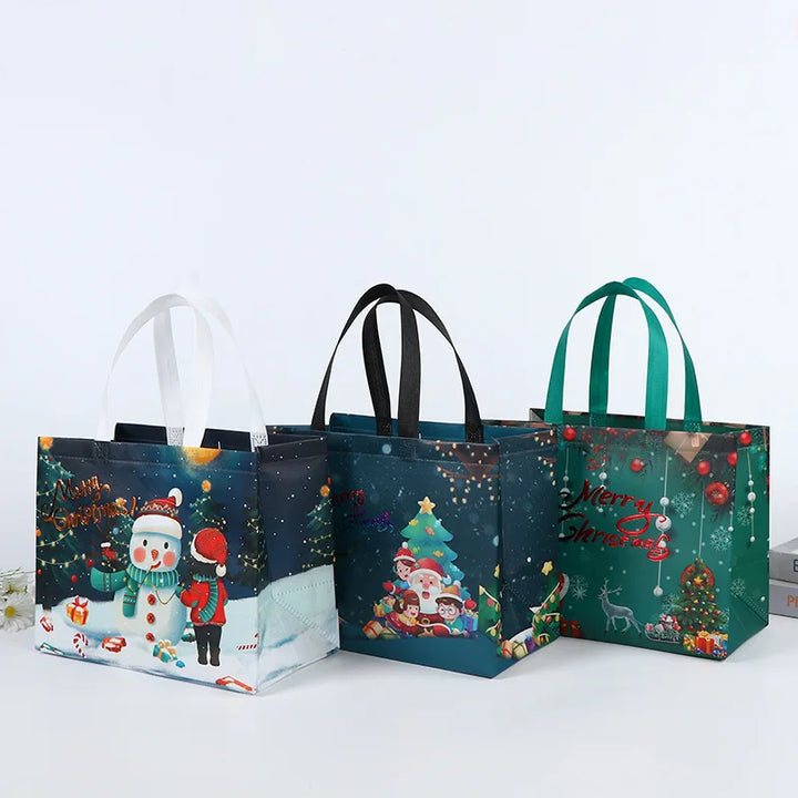 Snowman-themed holiday gift packaging bag