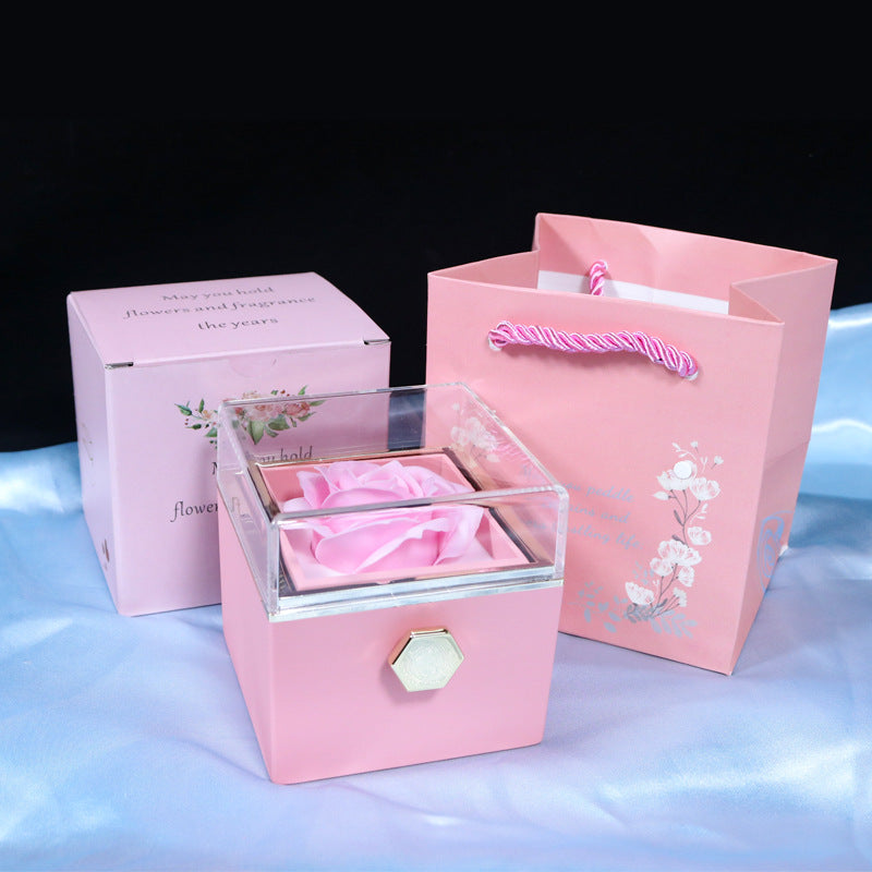 Soap Flower Jewelry Box