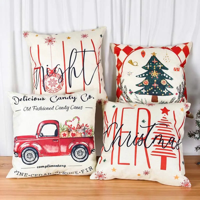 Sofa ornament cushion with holiday design