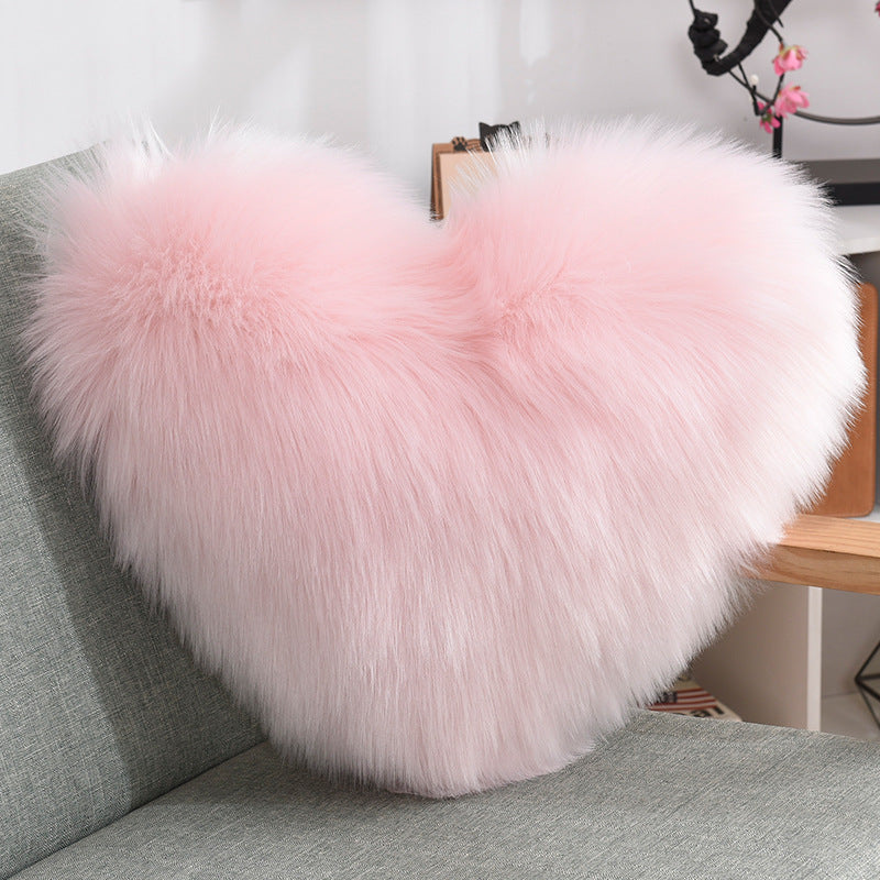 Soft Heart Throw Pillow