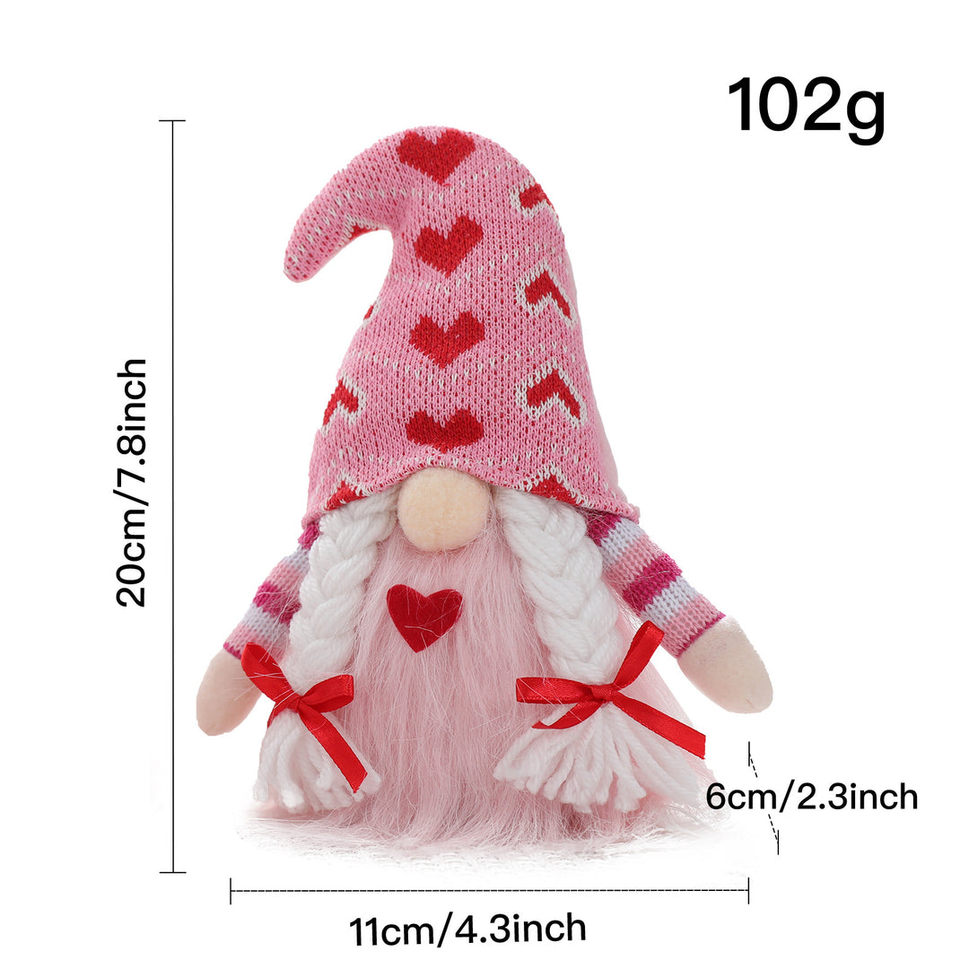 Soft Knitted Heart Doll