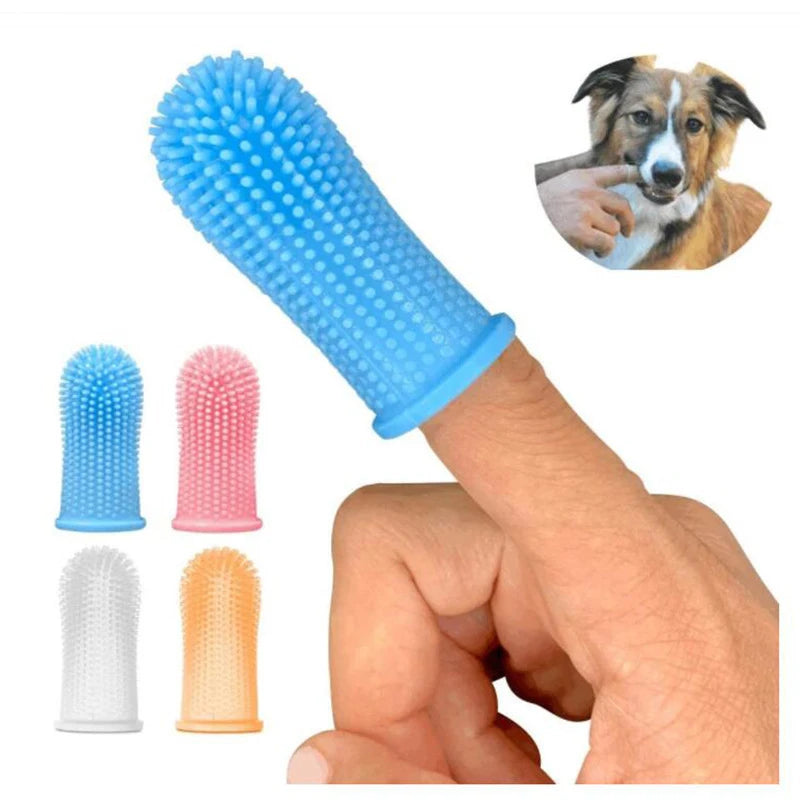 Soft Silicone Finger Toothbrush for Dogs
