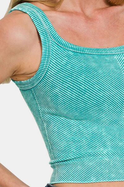 Soft Washed Ribbed Tank
