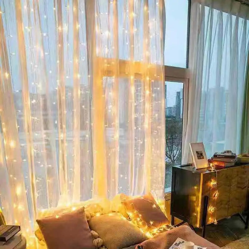 Soft warm light USB garland for holidays