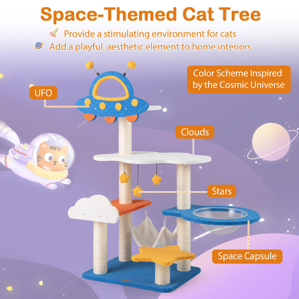 Space-Themed Cat Tree