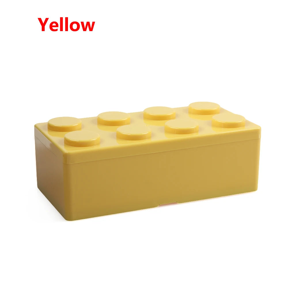 Space-saving storage box yellow