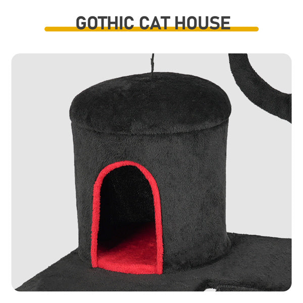 Spacious Halloween cat condo