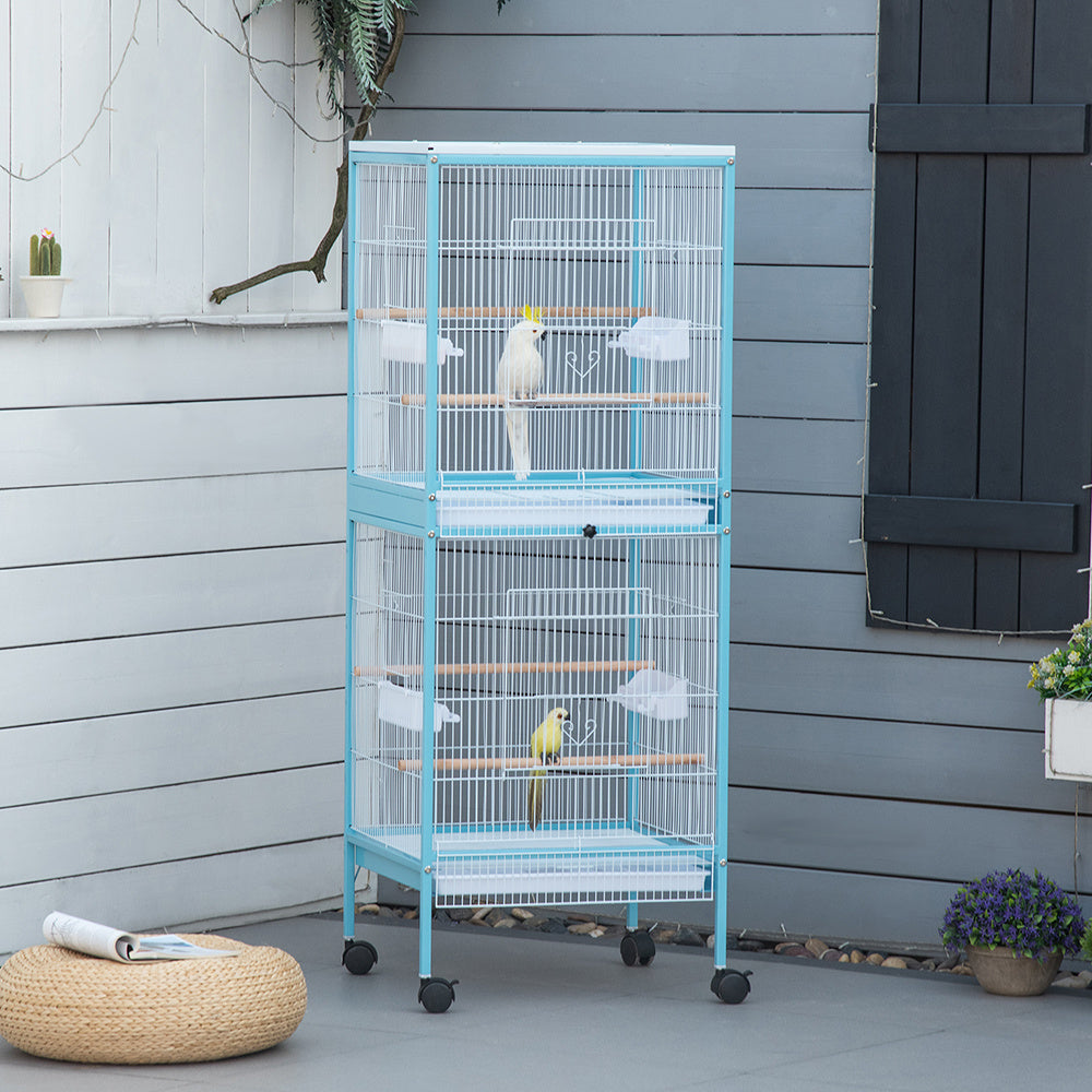 Spacious budgie aviary 55 inch design