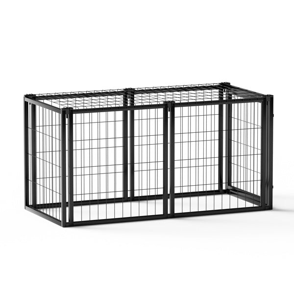 Spacious indoor dog cage black