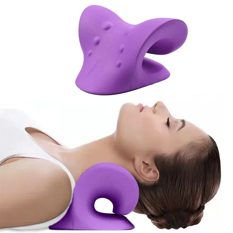 Spine Alignment Massage Pillow in purple color 