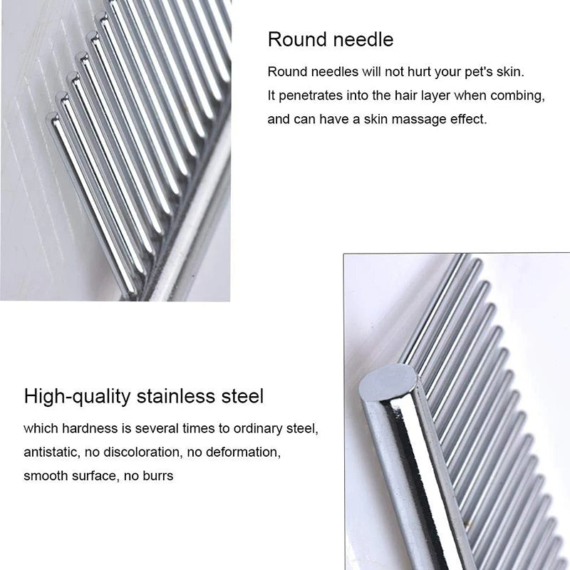 Stainless Steel Pet Grooming Comb For Cats