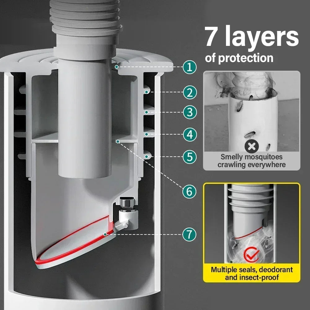 Stainless Steel Sink Drain Trap
