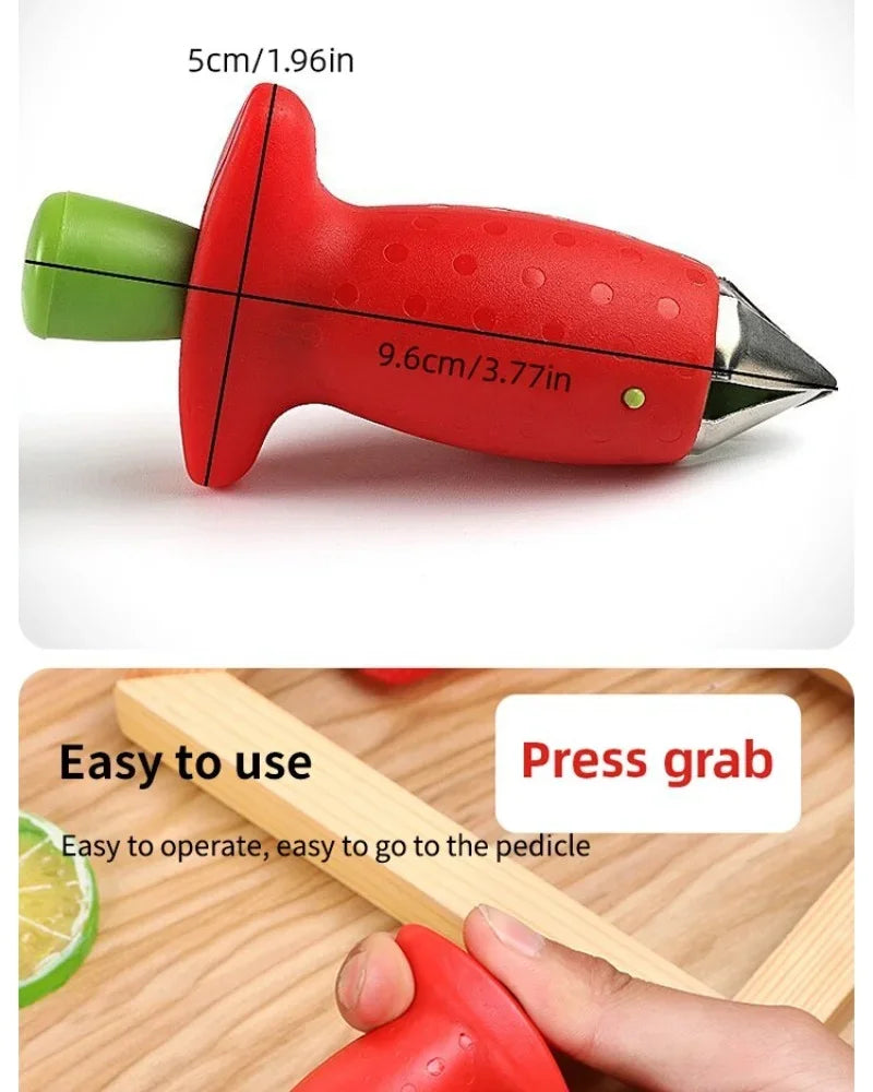 Stainless steel strawberry cutter tool