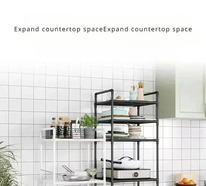 Standing Microwave Oven Rack for Kitchen