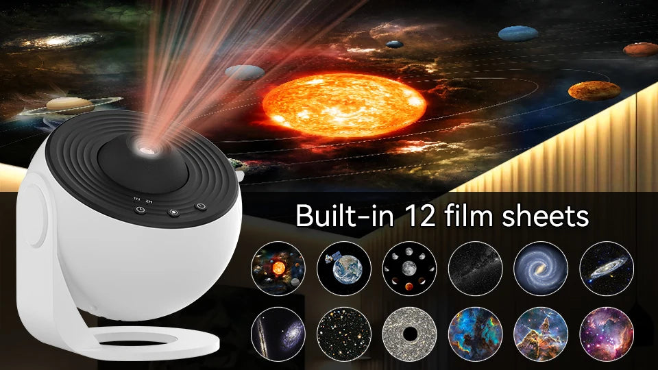 Star projector with 360° rotation