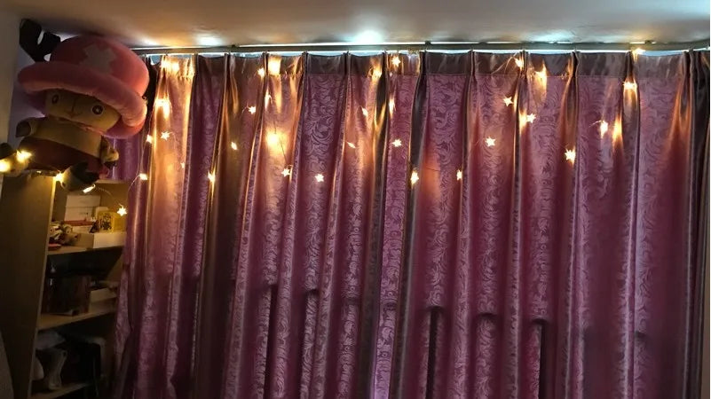 Star string lights for festive celebrations