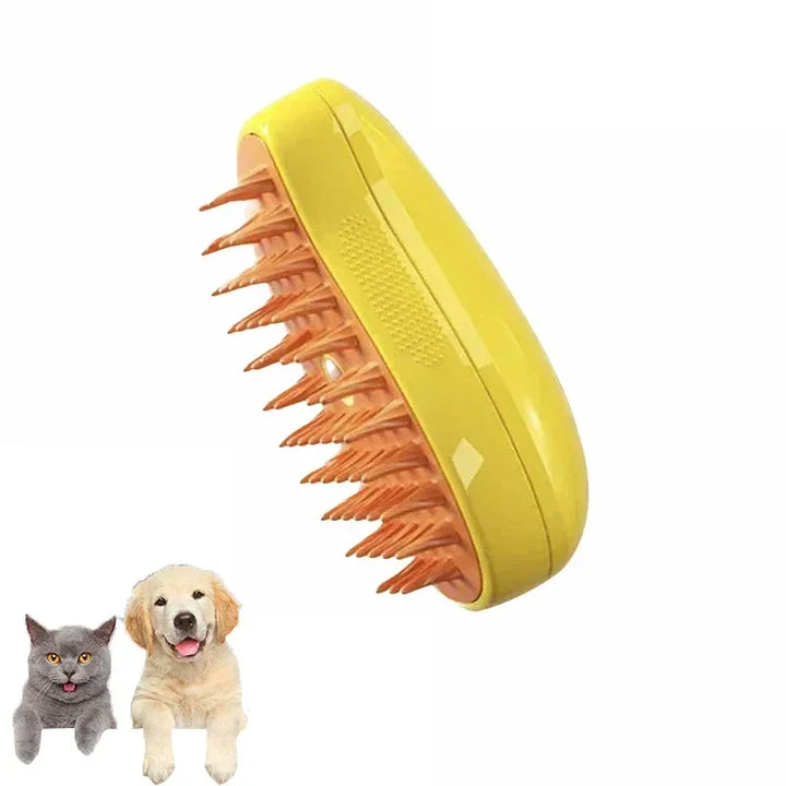 Steam Brush for Pet Grooming & Relaxation
