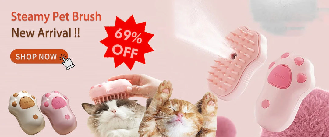 Steamy Pet Brush 