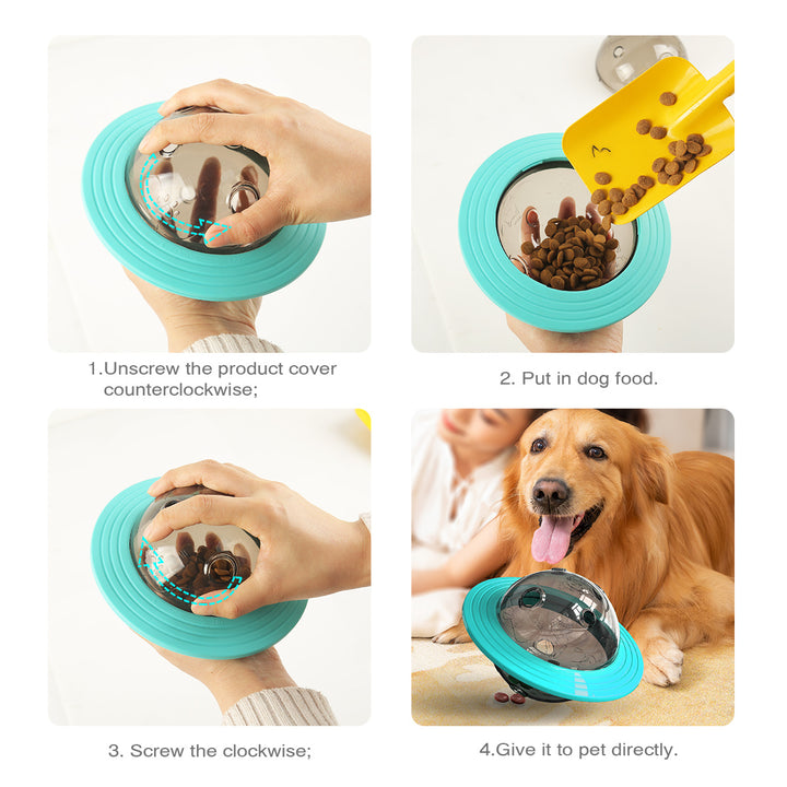 Step by step guide on using a pet food container with a lid