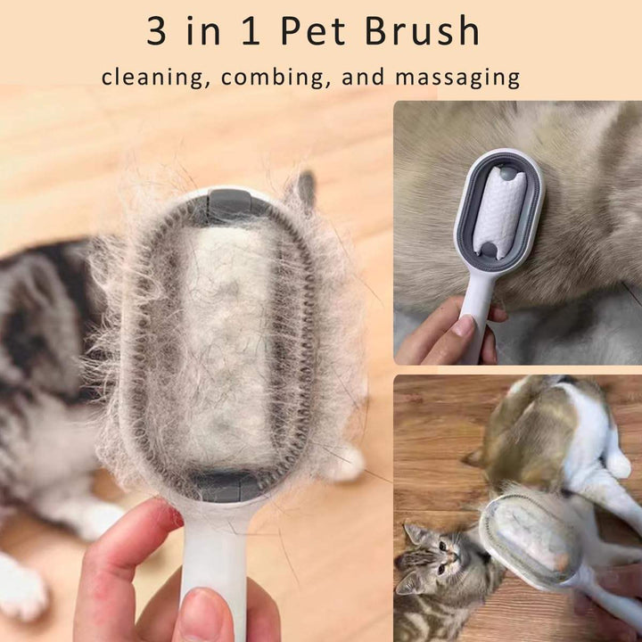 Sticky fur remover brush for cats