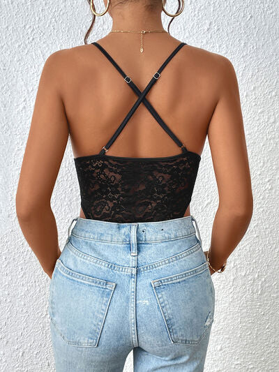 Stunning Perfee Lace Bodysuit