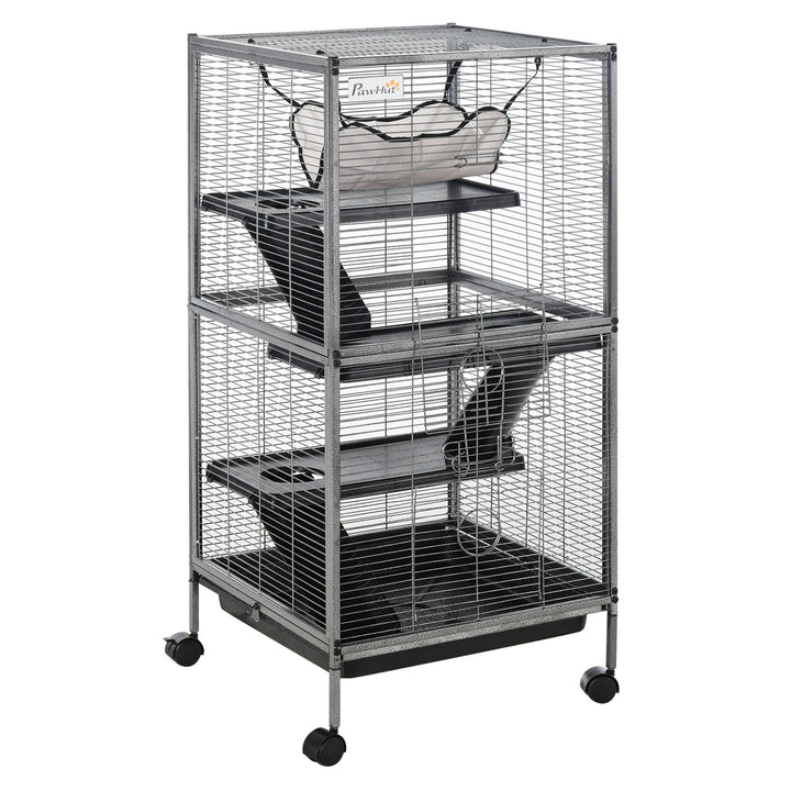 Sturdy chinchilla cage with metal frame