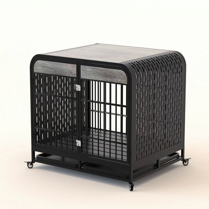 Sturdy dog crate side table