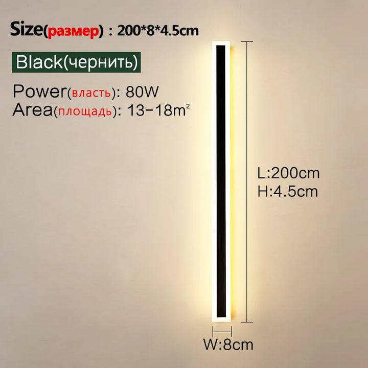 Stylish LED garden lighting wall lamp