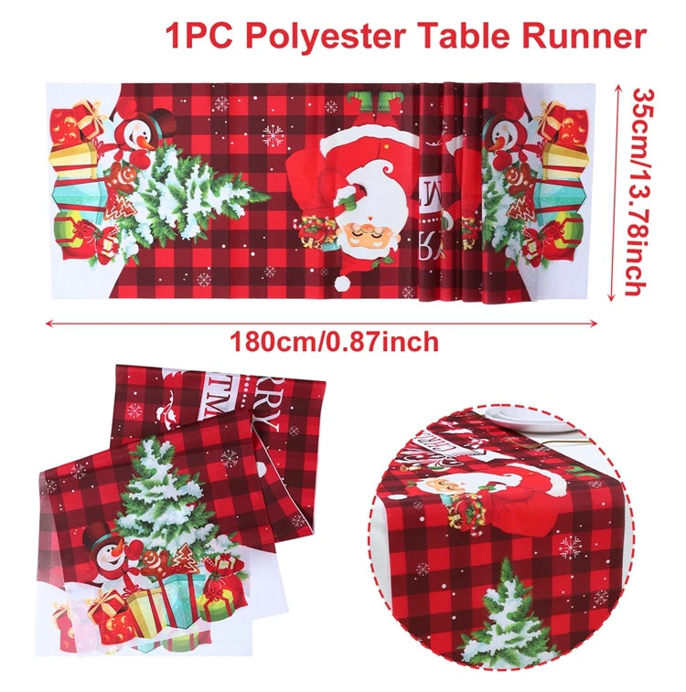 Stylish table runner for Christmas