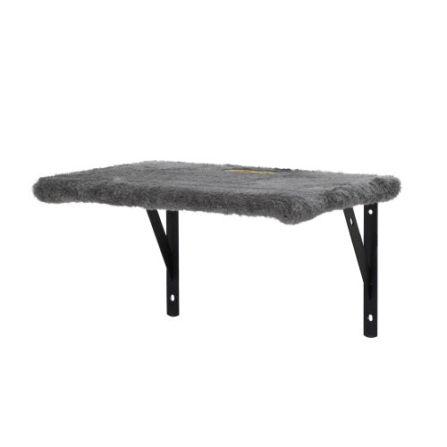 Stylish wall cat tree with climbing platforms in Black 