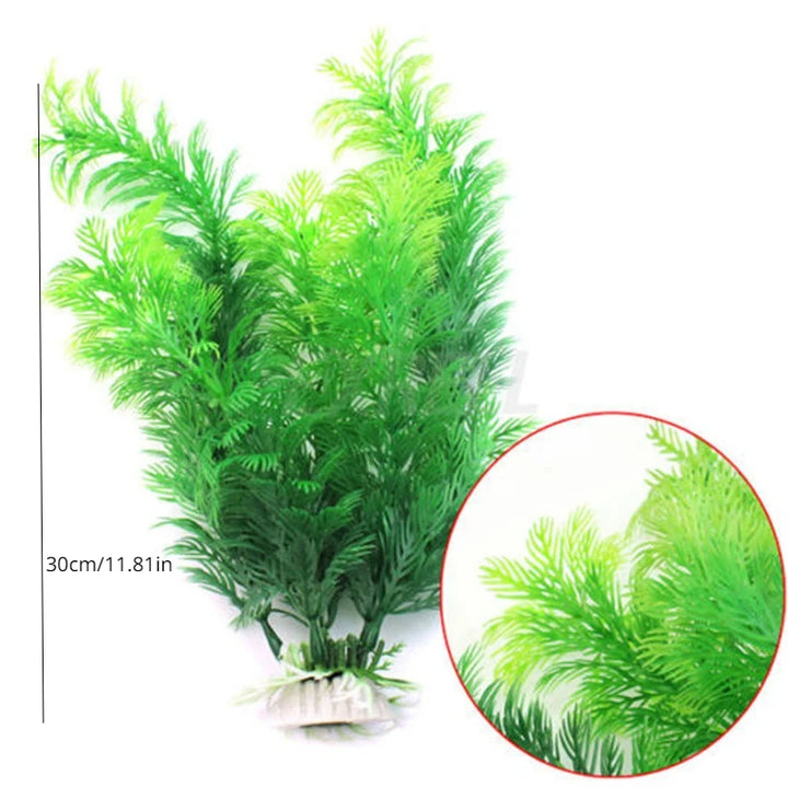 Submersible artificial aquarium plant ornament