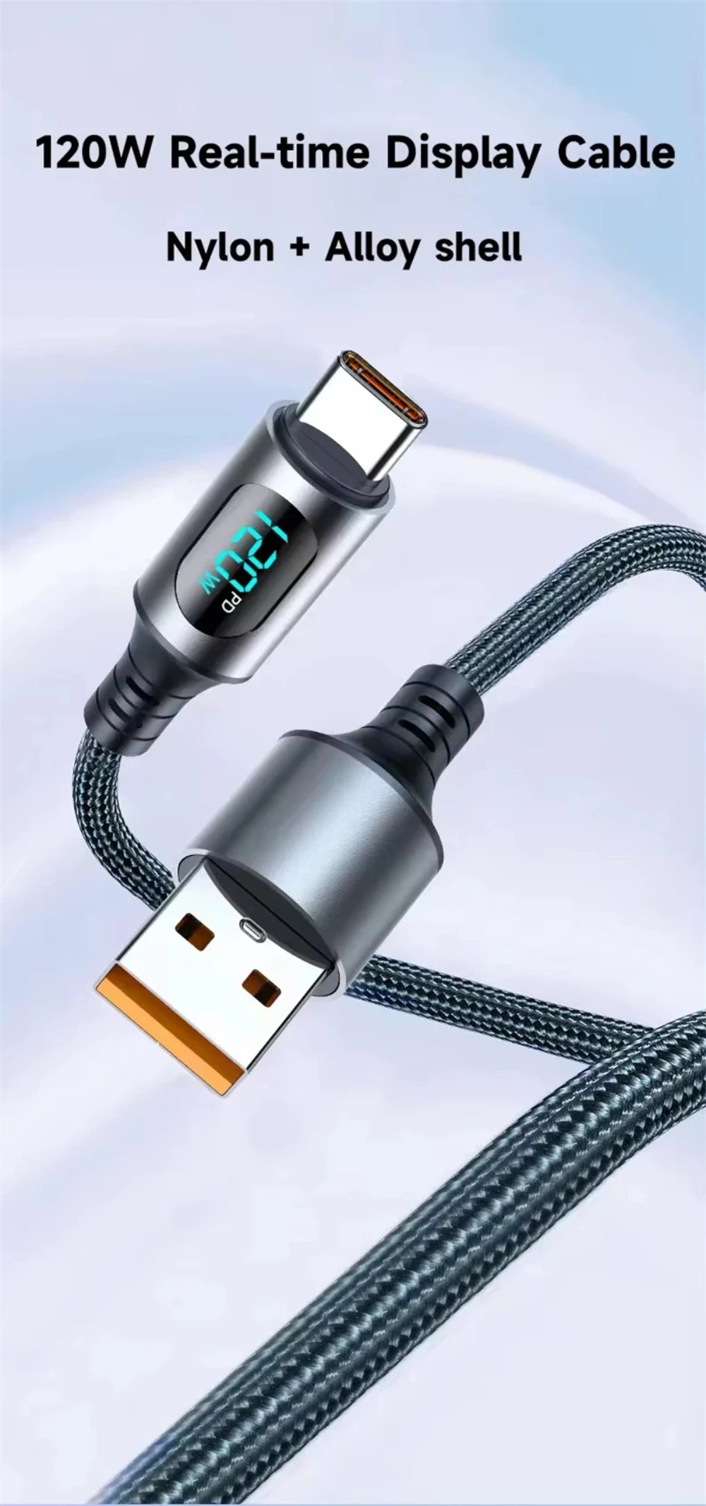 Super Fast 6A Charging Cable – USB-A to USB-C

