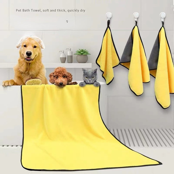 Super absorbent dog bath drying towel