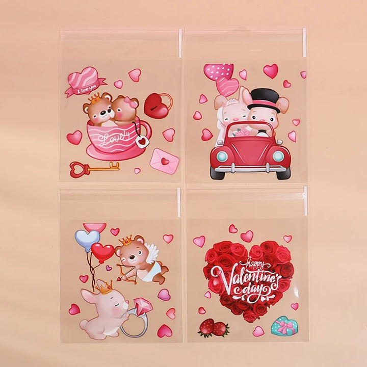 Sweetheart-themed candy bags