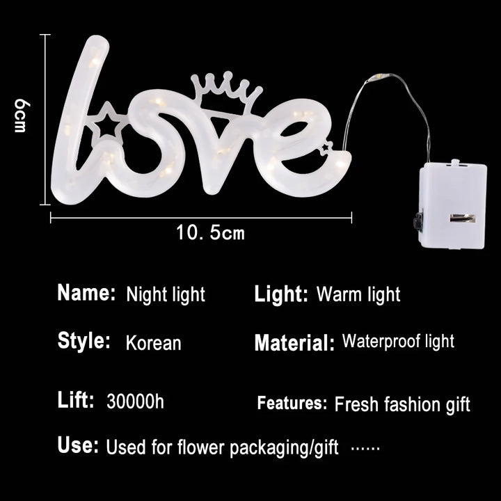 Sweetheart gift LED table lamp